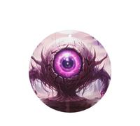 Phayah Mysterious Giant Eye Pattern Lavender Aroma Car Aroma Round Shape Hanging Fragrance Tablet Car Interior Fragrance Freshener 6p