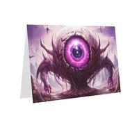 PHAYAH Mysterious Giant Eye Pattern - Tarjetas de felicitación en blanco con sobres, 4 x 6 pulgadas, tarjetas de agradecimiento para Navidad, vacaciones, cumpleaños, graduación, aniversario, color