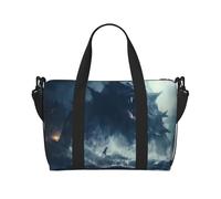 Phayah Mysterious Sea Beast - Bolsa de viaje para fin de semana, gimnasio, para mujeres y niñas, resistente al agua, Black, Talla única
