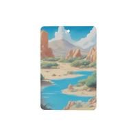 Phayah Oasis In The Desert - Ambientador de coche con aroma a lavanda, tarjeta rectangular para colgar, 4 unidades, para cajones de armario de automóviles