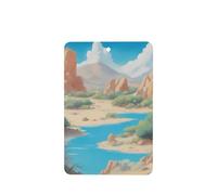 Phayah Oasis In The Desert - Ambientador rectangular para coche, diseño de lavanda, 6 unidades, para colgar en el cajón del armario del coche