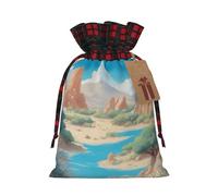 PHAYAH Oasis In The Desert - Bolsa de regalo con cordón adecuada para dulces y pequeños regalos de cumpleaños, aniversarios y fiestas
