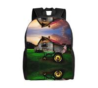 PHAYAH Old Tractor Photo Farm Pattern Casual Shoulder Classic Basic Travel Backpack Travel and Outdoor Activities