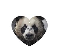 Phayah Panda In The Water - Ambientador de fragancia para coche, aroma a lavanda, forma de corazón, para colgar en el interior del coche, 4 unidades