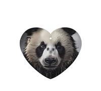 Phayah Panda In The Water - Ambientador de fragancia para coche, aroma a lavanda, forma de corazón, para colgar en el interior del coche, 6 unidades