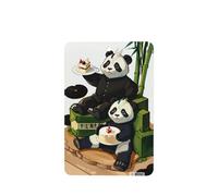 Phayah Pandas Of Father And Son - Ambientador rectangular con aroma a lavanda para coche, 4 unidades