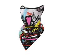 PHAYAH Pañuelo con estampado de garabatos para hombre, pasamontañas, transpirable, refrescante
