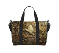 Phayah Peace Dove - Bolsa de viaje con monedas para fin de semana, gimnasio, para mujeres y niñas, resistente al agua, Negro -, Talla única