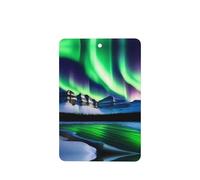 Phayah Peak Aurora - Ambientador de coche con aroma a lavanda, tarjeta rectangular para colgar, tarjeta perfumada para colgar, 6 piezas para coches, armarios, zapatos