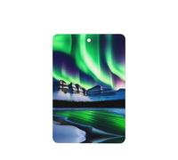 Phayah Peak Aurora - Ambientador de coche con aroma a lavanda, tarjeta rectangular para colgar, tarjeta perfumada para colgar, 4 piezas para coches, armarios, zapatos