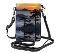 PHAYAH Pine Tree On Mountain Top - Bolsos pequeños cruzados para teléfono celular para mujer, cartera de piel
