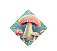 Phayah Pretty Little Mushrooms - Ambientador de coche con aroma a lavanda, tarjeta cuadrada para colgar, 4 unidades, para cajones de armario de automóviles