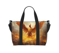 Phayah Red Flame Phoenix - Bolsa de viaje para equipaje de mano, plegable, unisex, para viajes en avión