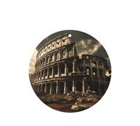 Phayah Remains Of The Roman Coliseo Patrón Lavanda Aroma Coche Forma Redonda Colgante Fragancia Tableta Coche Interior Fragancia Ambientador 4p