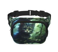 Phayah Riñonera Cat In The Vine para hombres, mujeres, entrenamiento, viajes, casual, correr, senderismo, ciclismo, riñonera