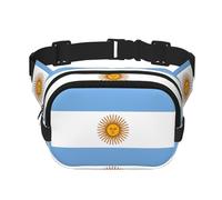 Phayah Riñonera con bandera argentina para hombre y mujer con correa ajustable para entrenamiento al aire libre, viajes, casual, correr, senderismo, ciclismo
