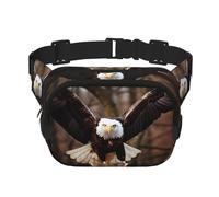 Phayah Riñonera con diseño de águila volando en el cielo para hombres y mujeres, riñonera para viajes, senderismo, correr, deportes al aire libre