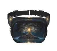 Phayah Riñonera con diseño de árbol de la sabiduría antigua para hombres, mujeres, entrenamiento, viajes, casual, correr, senderismo, ciclismo, riñonera