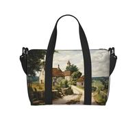 Phayah Romance in The Countryside - Bolsa de viaje de viaje, bolsa de gimnasio, bolsa de hombro para fin de semana para mujer, Black, Talla única