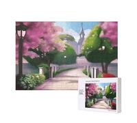 Phayah Romántica vida rompecabezas de 300 piezas para rompecabezas de madera para familiares amigos decoración del hogar arte de pared 15.7 x 11 pulgadas