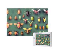Phayah Rompecabezas Atlas de insectos para adultos, 1000 piezas. Decoración del hogar, fiesta de cumpleaños para hombres y mujeres, 29.5 x 19.7 pulgadas