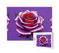 Phayah Rompecabezas de 500 piezas de rosa fucsia para decoración del hogar, familia, amigos, decoración del hogar, arte de pared, 20.4 x 15 pulgadas