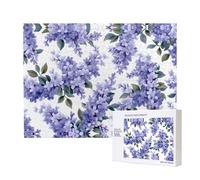 Phayah Rompecabezas de 500 piezas para adultos con un montón de lilas. Decoración del hogar, fiesta de cumpleaños para hombres y mujeres, 20.4 x 15 pulgadas