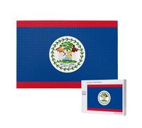 Phayah Rompecabezas de bandera de Belice para adultos, 1000 piezas. Decoración del hogar, fiesta de cumpleaños para hombres y mujeres, 29.5 x 19.7 pulgadas