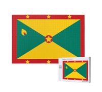 Phayah Rompecabezas de bandera de Granada para adultos, 1000 piezas. Decoración del hogar, fiesta de cumpleaños para hombres y mujeres, 74.5 x 50.0 cm