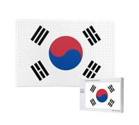 Phayah Rompecabezas de la bandera de la República de Corea para adultos, 1000 piezas, juguetes de desarrollo de inteligencia para niños, 29.5 x 19.7 pulgadas