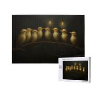 Phayah Rompecabezas de línea de pájaros para adultos, 1000 piezas. Decoración del hogar, fiesta de cumpleaños para hombres y mujeres, 29.5 x 19.7 pulgadas