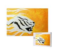 Phayah Rompecabezas de madera para niños, 1000 piezas, para decoración del hogar, 75 x 50 cm, patrón simplificado de cabeza de tigre