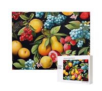 Phayah Rompecabezas de madera para niños y adultos, 500 piezas, decoración del hogar, 52 x 38 cm, varios patrones de frutas