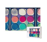 Phayah Rompecabezas de paleta de colores redondos de 300 piezas para rompecabezas de madera para familiares, amigos, decoración del hogar, arte de pared, 15.7 x 11 pulgadas