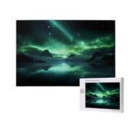 Phayah Rompecabezas misterioso de Aurora Weather para adultos, 1000 piezas. Decoración del hogar, fiesta de cumpleaños para hombres y mujeres, 74.5 x 50.0 cm