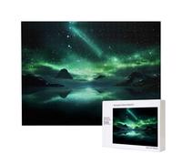 Phayah Rompecabezas misterioso de Aurora Weather para adultos, 500 piezas. Decoración del hogar, fiesta de cumpleaños para hombres y mujeres, 20.4 x 38.1 cm