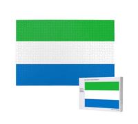 Phayah Rompecabezas único con patrón de bandera de Sierra Leona para decoración del hogar, 1000 piezas