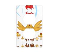 Phayah Rooster In The Square - Cubiertas de toma de corriente para receptáculo de pared dúplex para interruptor de luz, placa de interruptor eléctrico de doble enchufe