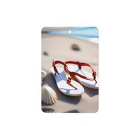 Phayah Sandals On The Beach - Ambientador rectangular con aroma a lavanda para coche, 4 unidades