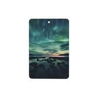 Phayah Sea Under The Aurora Borealis - Ambientador de fragancia rectangular para coche, aroma a lavanda, 4 unidades