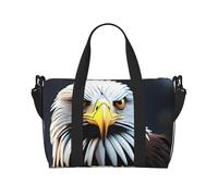 Phayah Sharp Eagle Eyes - Bolsa de viaje para fin de semana, gimnasio, para mujeres y niñas, resistente al agua, Black, Talla única