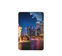 Phayah Singapur Fishtail Lion Pattern Lavender Aroma Car Aroma Rectangular Hanging Fragrance Tablet Car Interior Fragancia Ambientador 6p