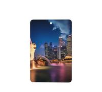 Phayah Singapur Fishtail Lion Pattern Lavender Aroma Car Aroma Rectangular Hanging Fragrance Tablet Car Interior Fragancia Ambientador 4p