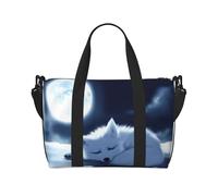 Phayah Sleeping Fox Under The Moon - Bolsas de fin de semana para mujer, bolsa de viaje para fin de semana, bolsa deportiva para gimnasio, bolsa cruzada