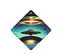 Phayah Spacecraft - Ambientador cuadrado para coche, diseño de descenso, con aroma a lavanda, 6 unidades, para cajones de armario de automóviles