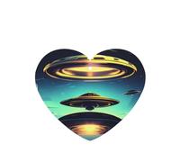 Phayah Spacecraft - Ambientador para coche, diseño de descenso, aroma a lavanda, tarjeta con forma de corazón, para colgar, 4 unidades, para cajones de armario de automóviles
