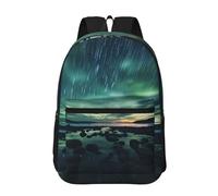 PHAYAH Spider In The Light - Mochila casual para laptop para hombres y mujeres, para niños y niñas, mochila ligera, Sea Under the Aurora Borealis, Taille unique