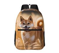 PHAYAH Spider In The Light - Mochila casual para laptop para hombres y mujeres, para niños y niñas, mochila ligera, Shiba Inu, Taille unique