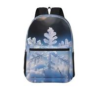 PHAYAH Spider In The Light - Mochila casual para laptop para hombres y mujeres, para niños y niñas, mochila ligera, Copo de nieve., Taille unique