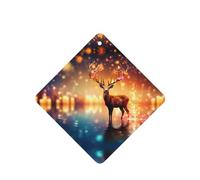 Phayah Spirit Deer In The Starlight - Ambientador cuadrado para coche, con aroma a lavanda, 6 unidades, para coches, armario, zapatos